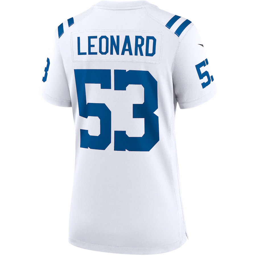 Women's Indianapolis Colts Darius Leonard White Game Jersey