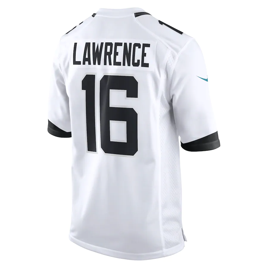 Men's Jacksonville Jaguars Trevor Lawrence White Game Jersey