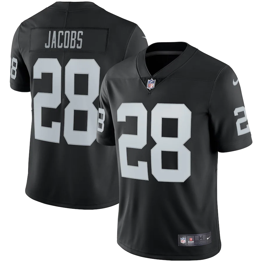 Las Vegas Raiders Josh Jacobs Black Vapor Limited Jersey