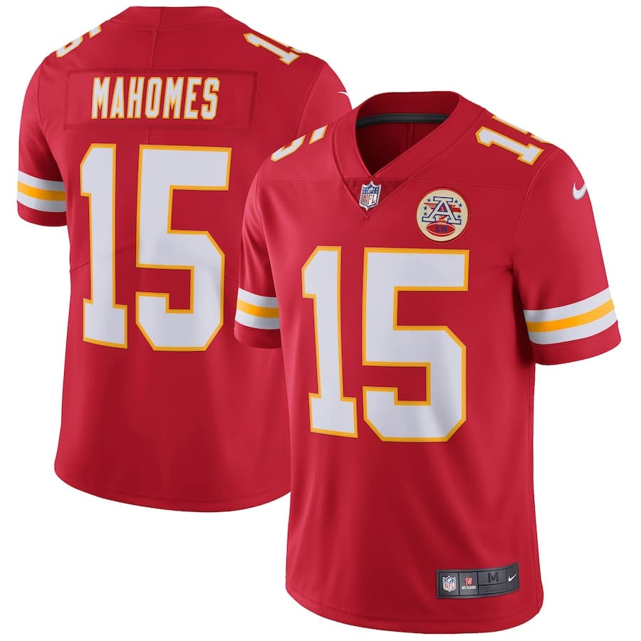 Kansas City Chiefs Patrick Mahomes Red Vapor Untouchable Limited Jersey
