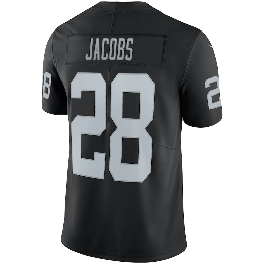 Las Vegas Raiders Josh Jacobs Black Vapor Limited Jersey