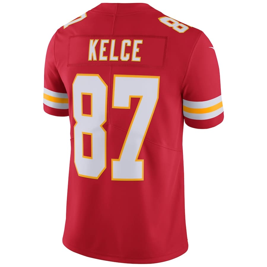 Kansas City Chiefs Travis Kelce Red Vapor Untouchable Limited Player Jersey