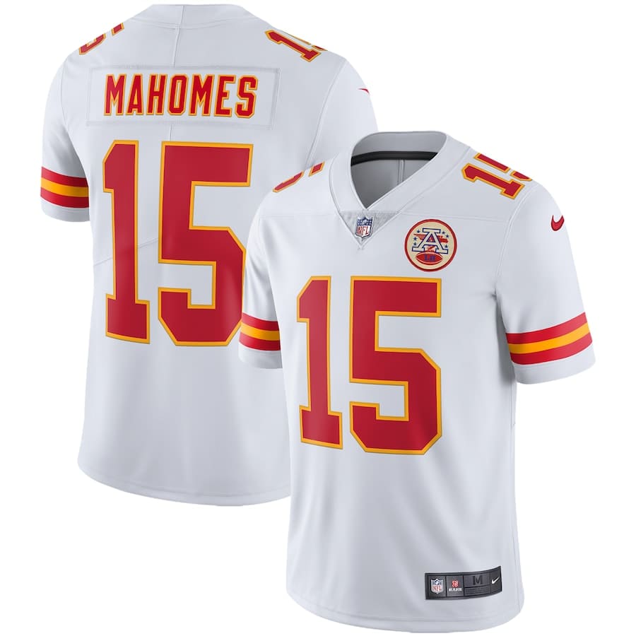 Kansas City Chiefs Patrick Mahomes White Vapor Untouchable Limited Jersey