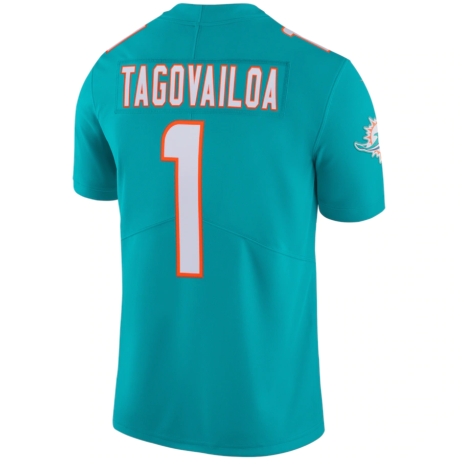Miami Dolphins Tua Tagovailoa Aqua Vapor Limited Jersey
