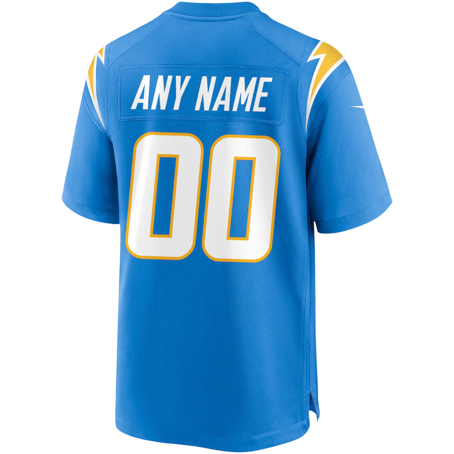 Custom Los Angeles Chargers Powder Blue Game Jersey