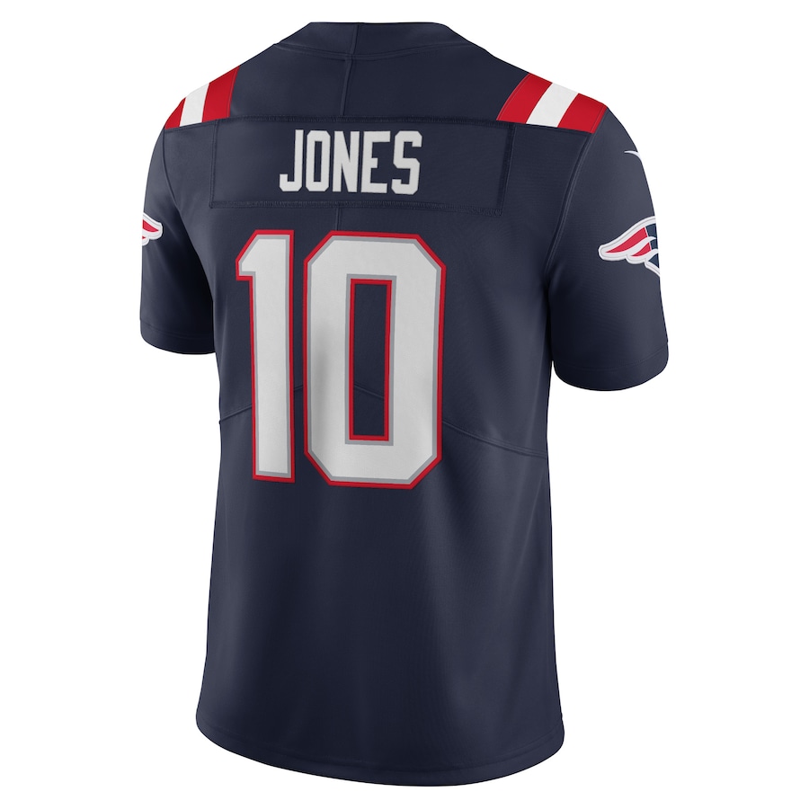 New England Patriots Mac Jones Navy Vapor Limited Jersey