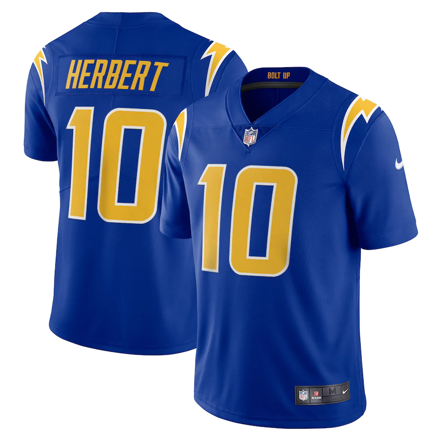 Los Angeles Chargers Justin Herbert Royal Vapor Limited Jersey