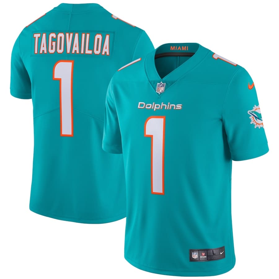 Miami Dolphins Tua Tagovailoa Aqua Vapor Limited Jersey