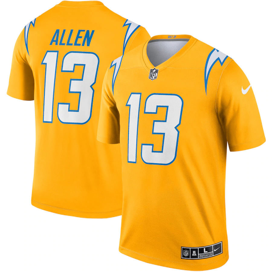 Men's Los Angeles Chargers Keenan Allen Gold Inverted Legend Jersey