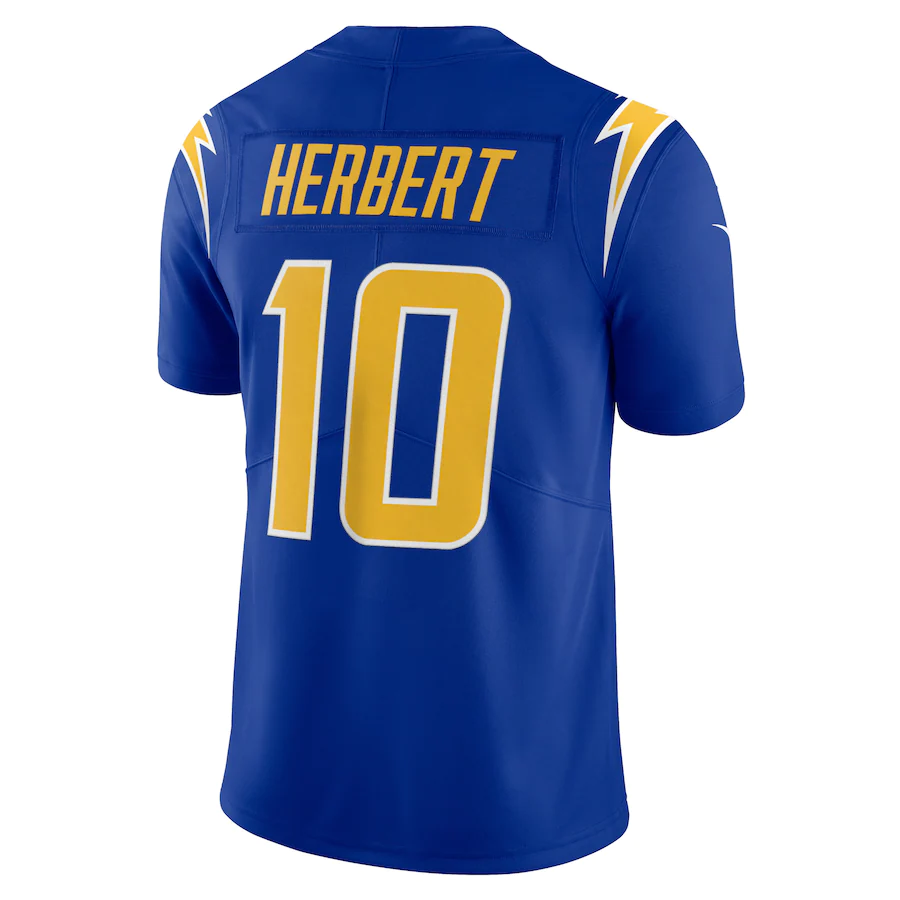 Los Angeles Chargers Justin Herbert Royal Vapor Limited Jersey