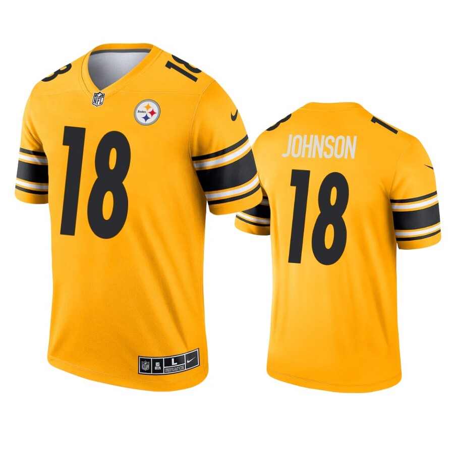 Men's Pittsburgh Steelers Diontae Johnson Gold Inverted Legend Jersey