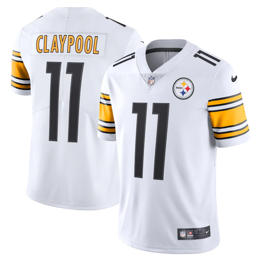 Pittsburgh Steelers Chase Claypool White Vapor Limited Jersey