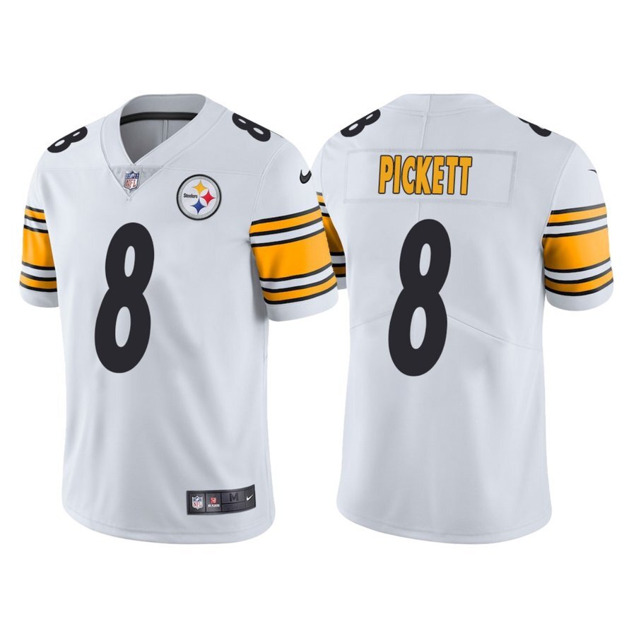 Pittsburgh Steelers Kenny Pickett 2022 NFL Draft White Vapor Limited Player Jersey