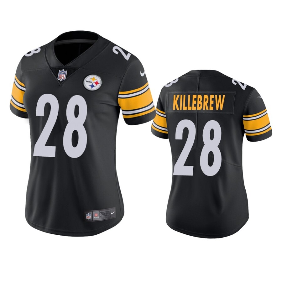 Women's Pittsburgh Steelers Miles Killebrew Black Vapor Limited Jersey