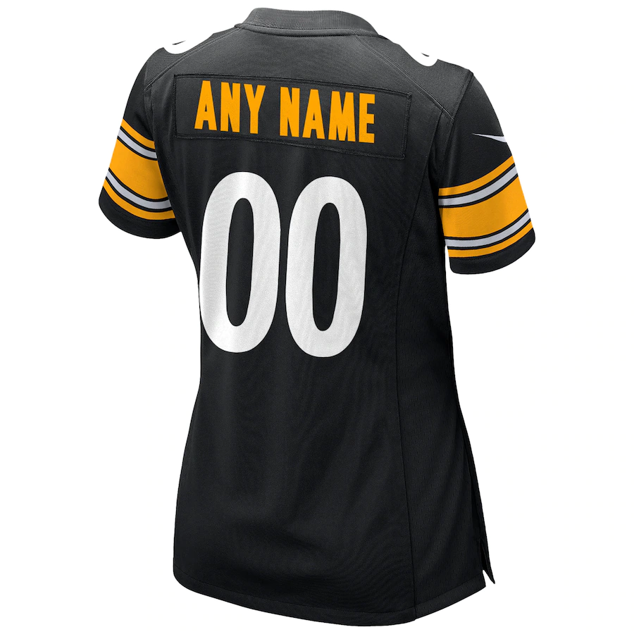 Custom Pittsburgh Steelers Black Game Player Jersey