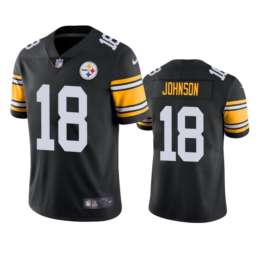 Men's Pittsburgh Steelers Diontae Johnson Black Vapor Limited Player Jersey