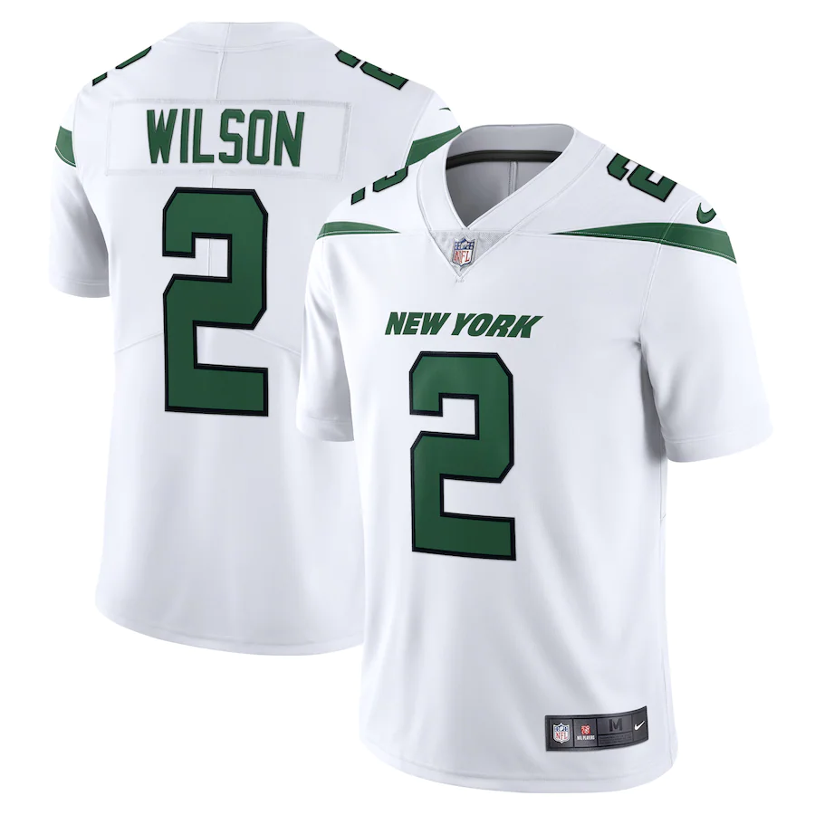 New York Jets Zach Wilson Spotlight White Vapor Limited Jersey