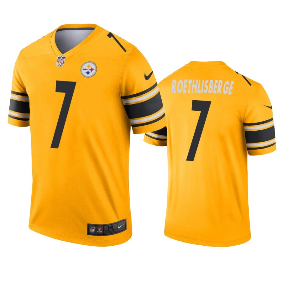Men's Pittsburgh Steelers Ben Roethlisberger Gold Inverted Legend Jersey