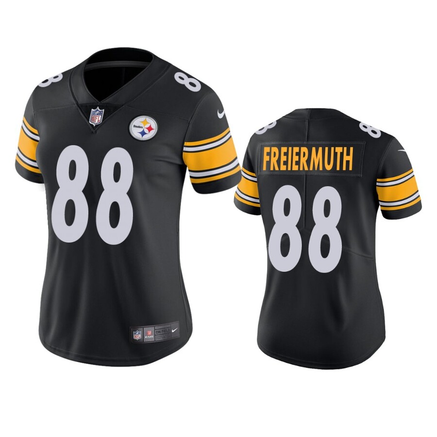 Women's Pittsburgh Steelers Pat Freiermuth Black Vapor Limited Jersey