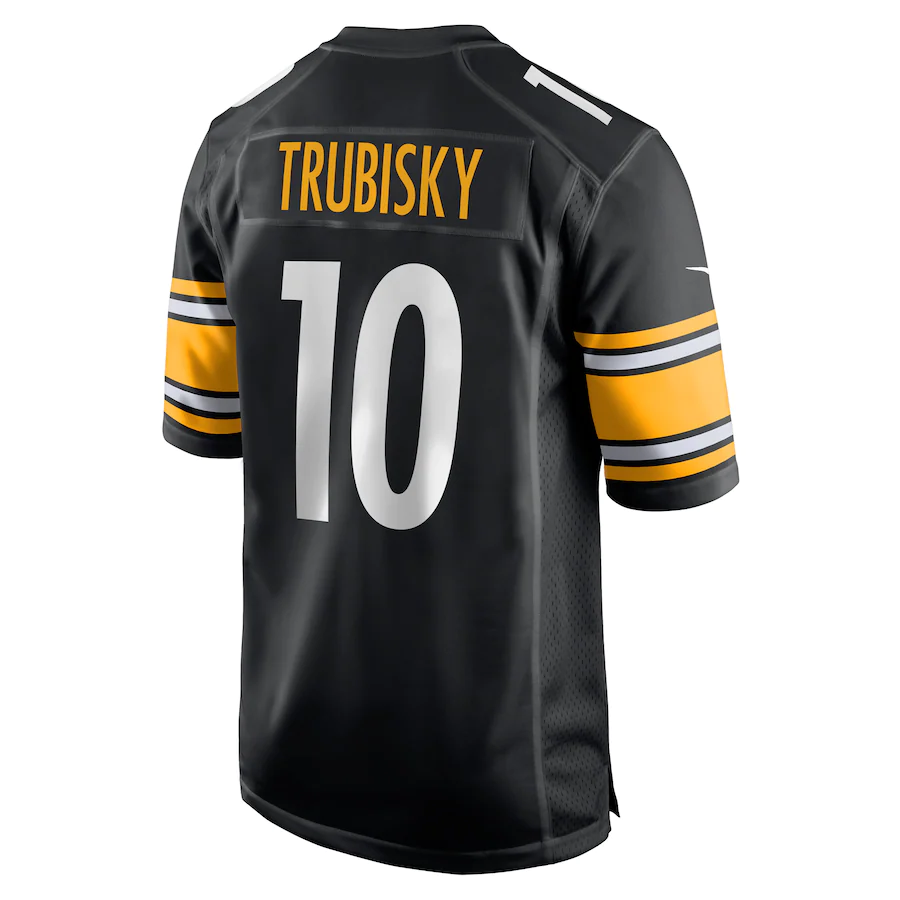 Pittsburgh Steelers Mitchell Trubisky Black Player Game Jersey