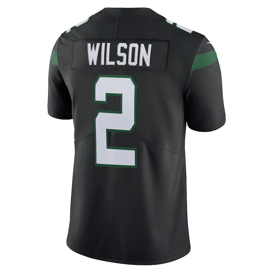 New York Jets Zach Wilson Stealth Black Vapor Limited Jersey