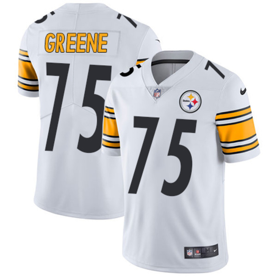 Men's Pittsburgh Steelers Joe Greene White Vapor Limited Player Jersey