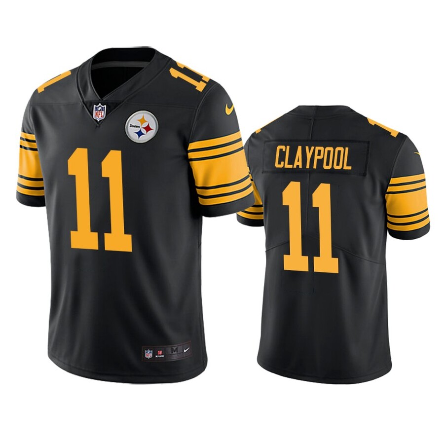 Pittsburgh Steelers Chase Claypool Black Color Rush Limited Jersey