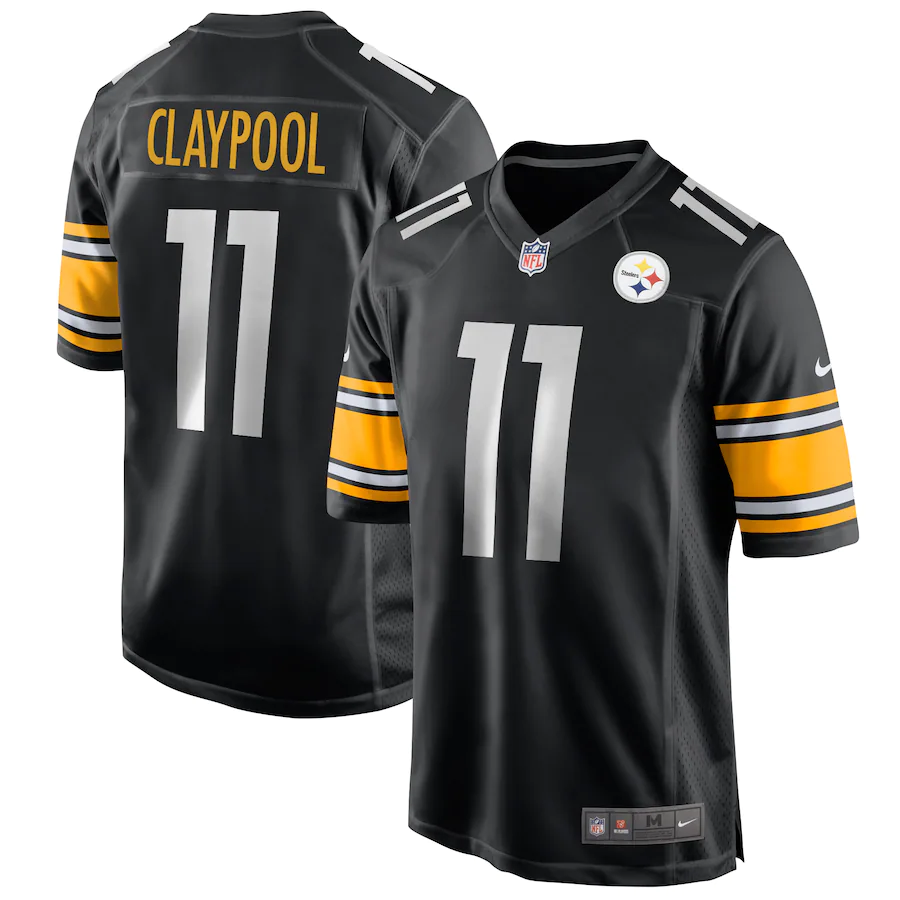 Pittsburgh Steelers Chase Claypool Black Game Jersey