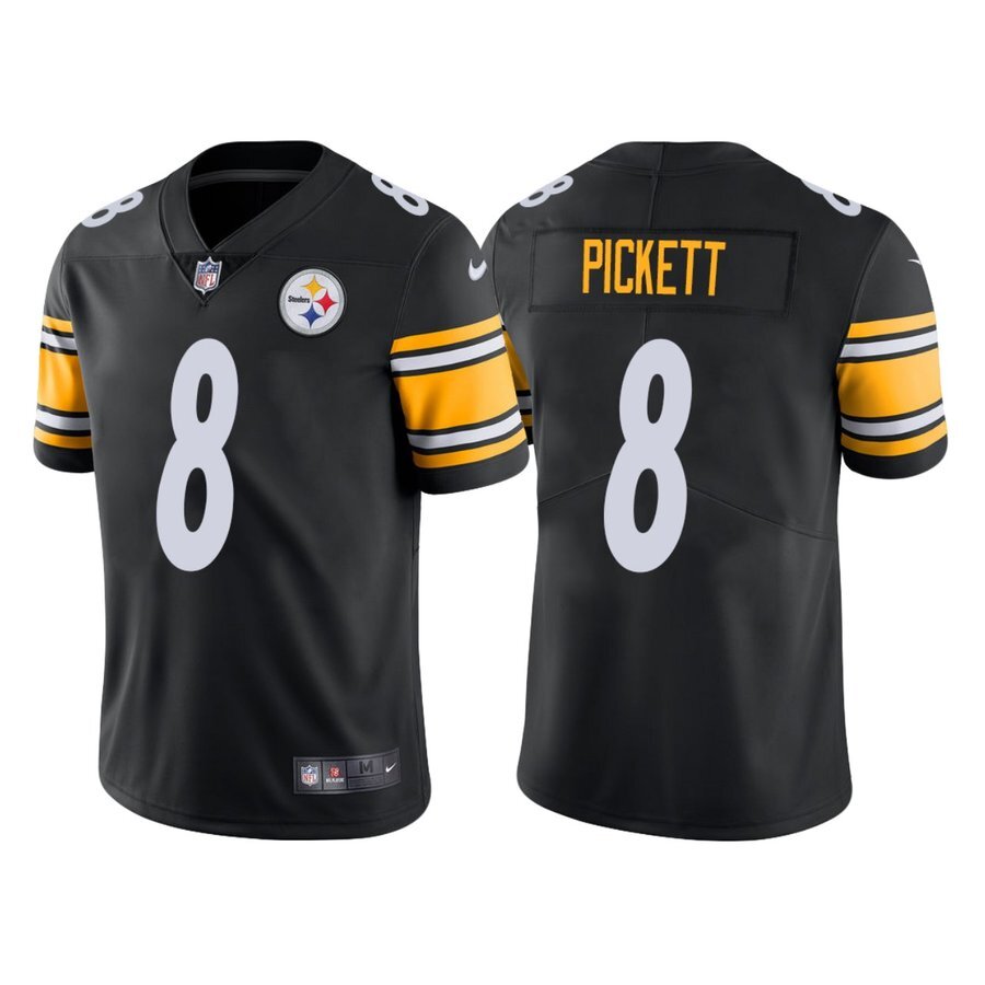 Pittsburgh Steelers Kenny Pickett 2022 NFL Draft Black Vapor Limited Player Jersey