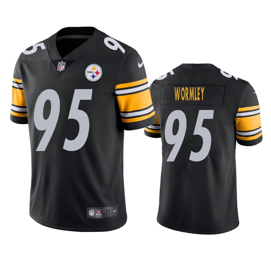 Men's Pittsburgh Steelers Chris Wormley Black Vapor Limited Jersey
