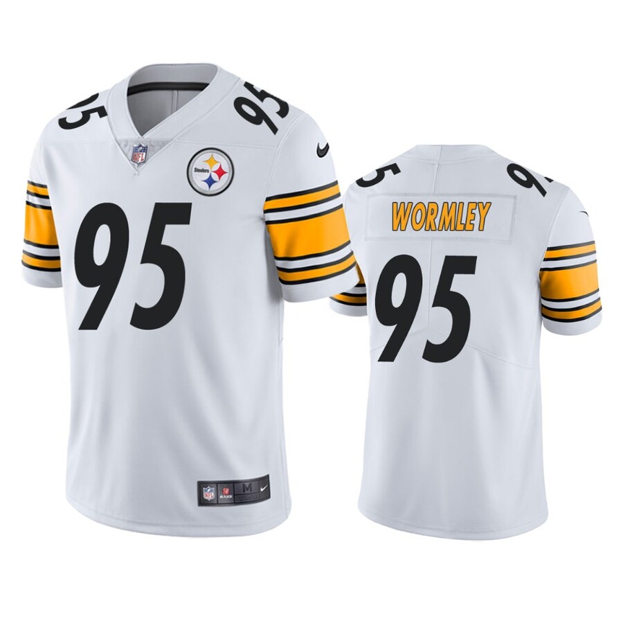 Men's Pittsburgh Steelers Chris Wormley White Vapor Limited Jersey