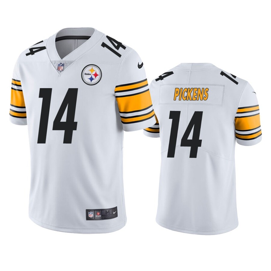 Men's Pittsburgh Steelers George Pickens White Vapor Limited Player Jersey