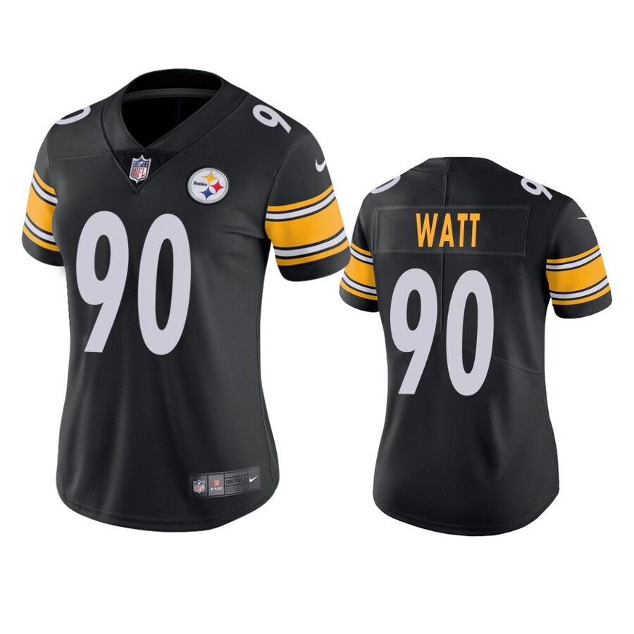 Women's Pittsburgh Steelers T.J. Watt Black Vapor Limited Jersey