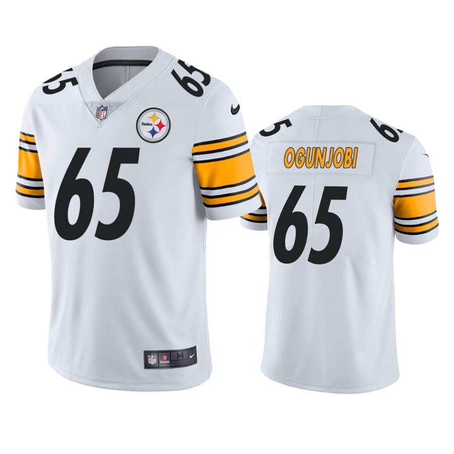 Men's Pittsburgh Steelers Larry Ogunjobi White Vapor Limited Jersey