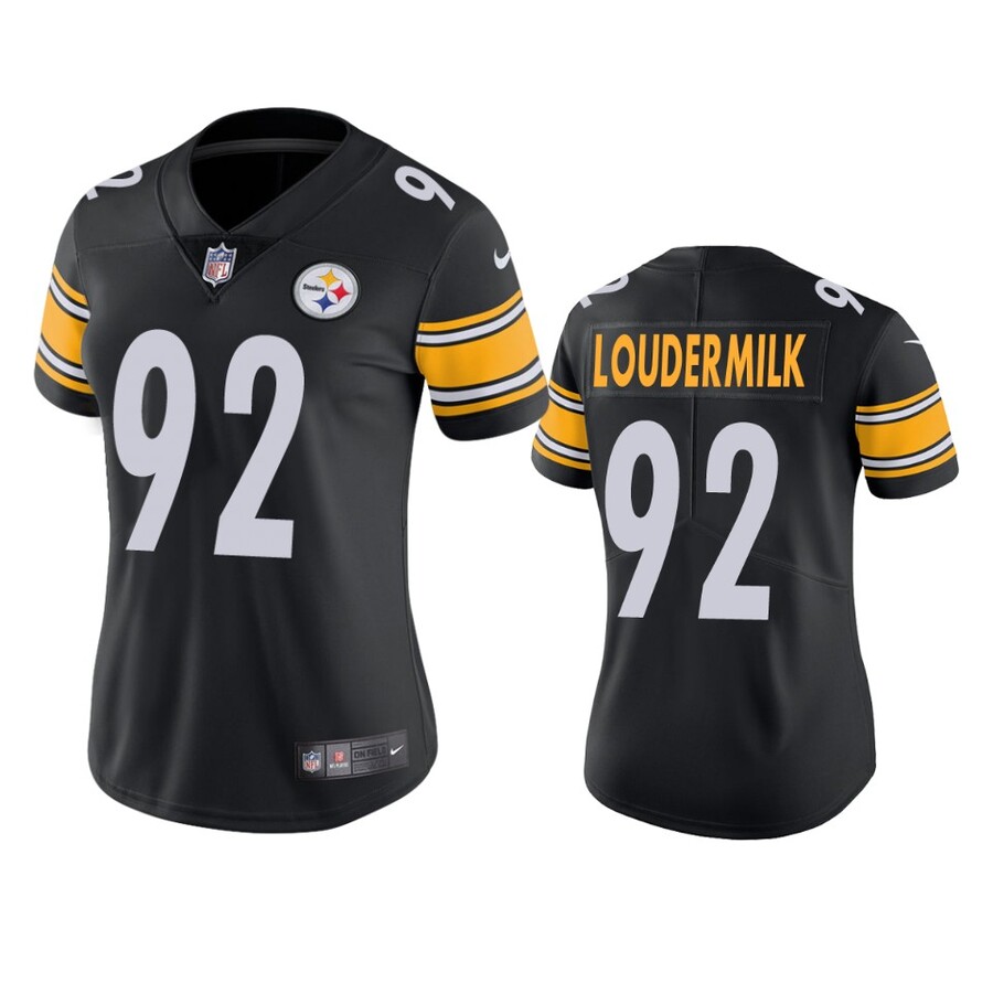 Women's Pittsburgh Steelers Isaiahh Loudermilk Black Vapor Limited Jersey