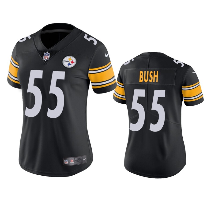 Women's Pittsburgh Steelers Devin Bush Black Vapor Limited Jersey