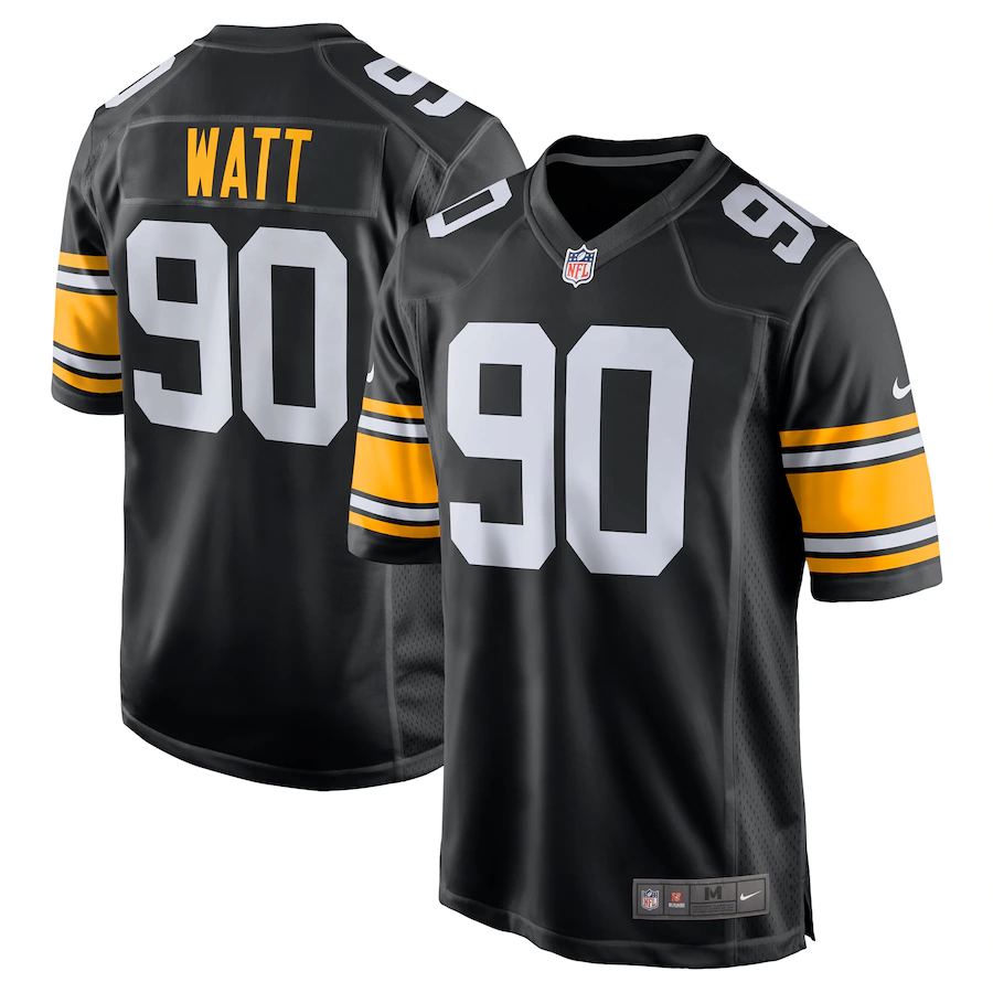 Pittsburgh Steelers T.J. Watt Black Game Player Jersey