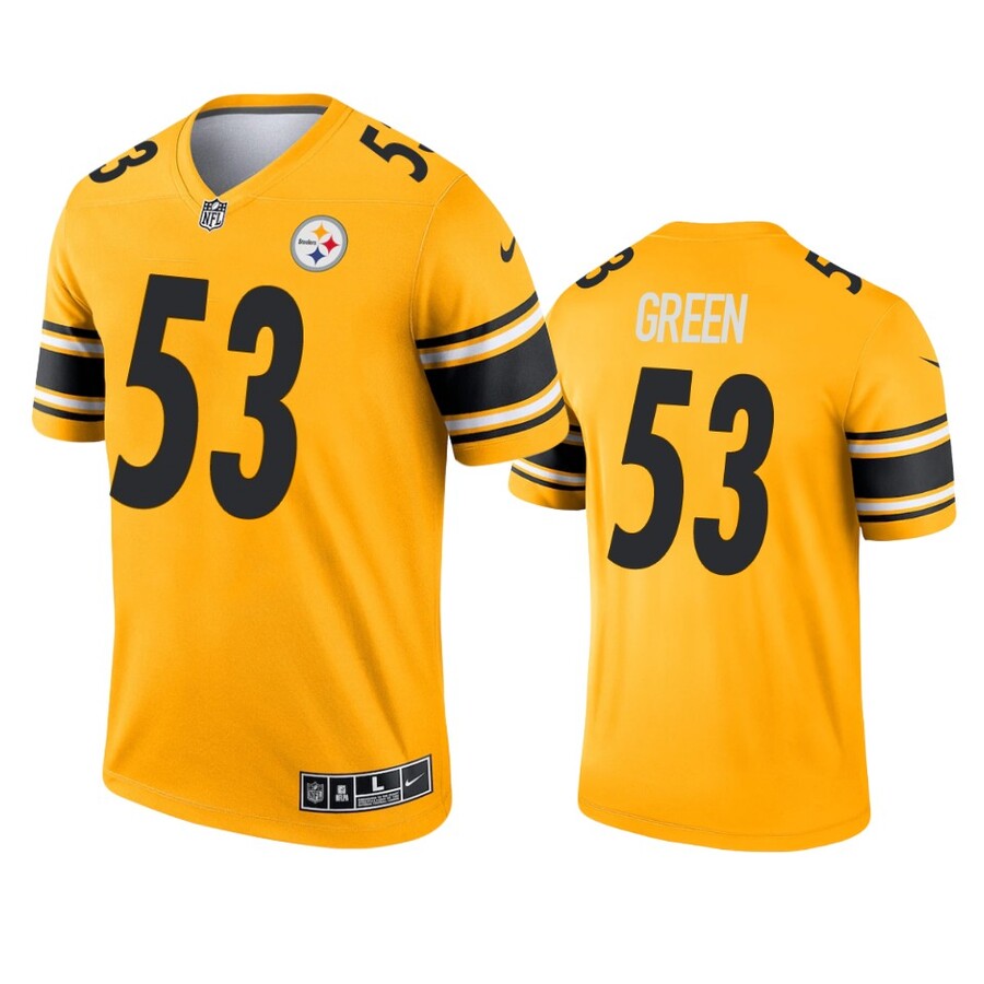 Men's Pittsburgh Steelers Kendrick Green Gold Inverted Legend Jersey