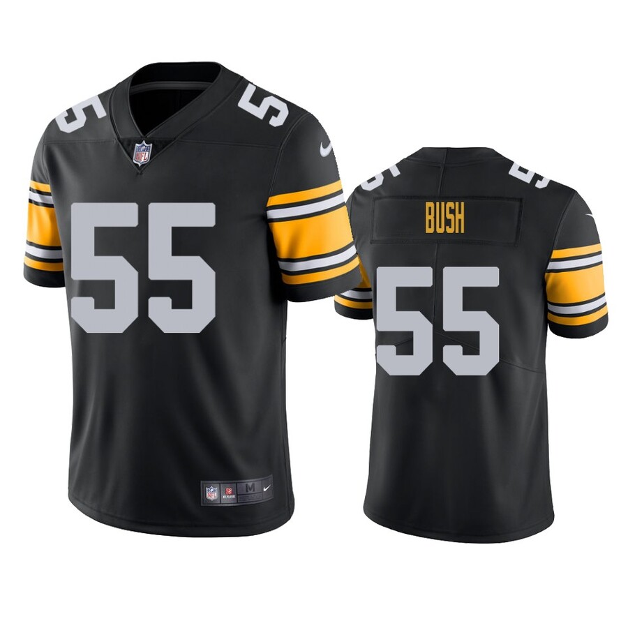Men's Pittsburgh Steelers Devin Bush Black Vapor Limited Player Jersey