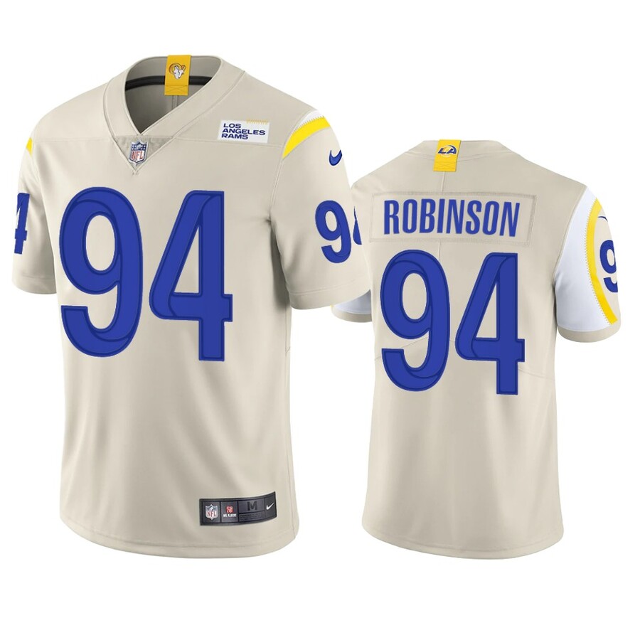 Los Angeles Rams A'Shawn Robinson White Vapor Limited Jersey