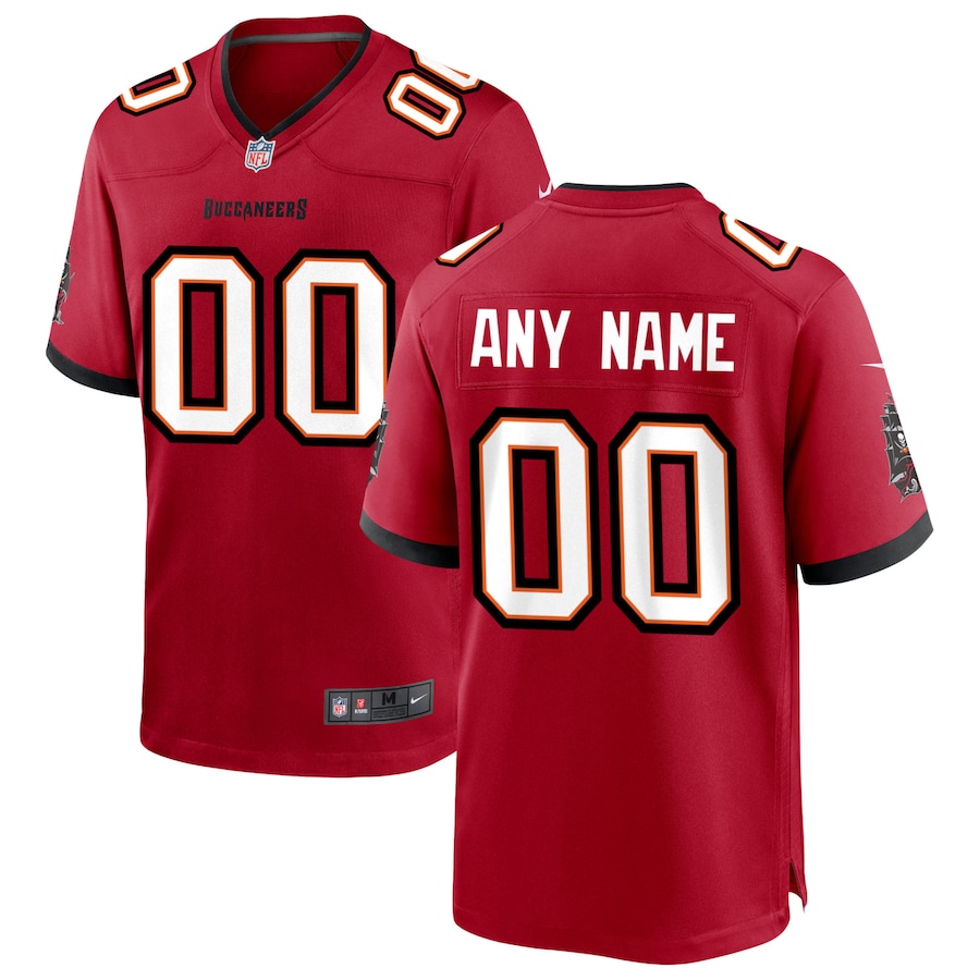 Custom Tampa Bay Buccaneers Red Game Jersey
