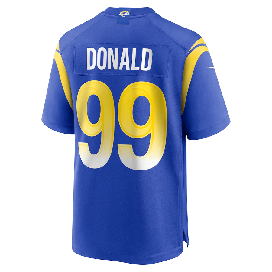 Men's Los Angeles Rams Aaron Donald Royal Game Player Jersey