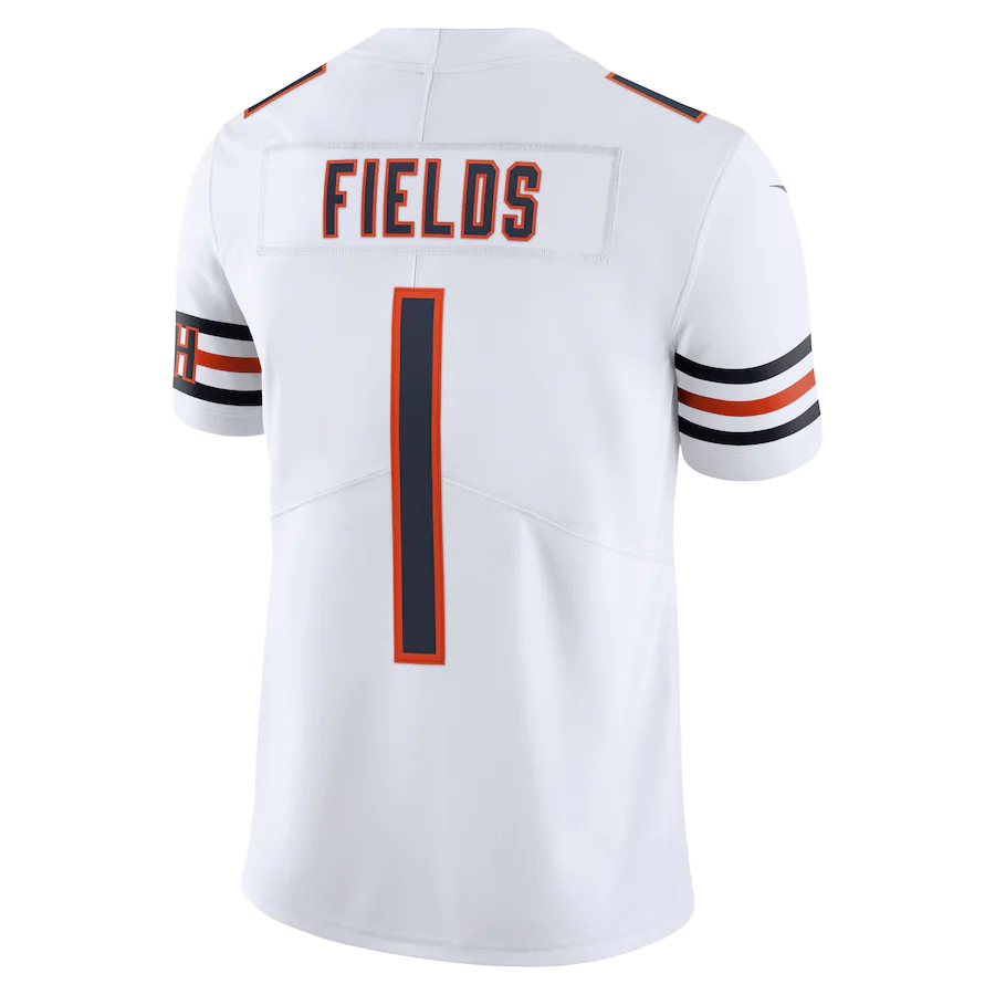 Chicago Bears Justin Fields White Vapor Limited Jersey
