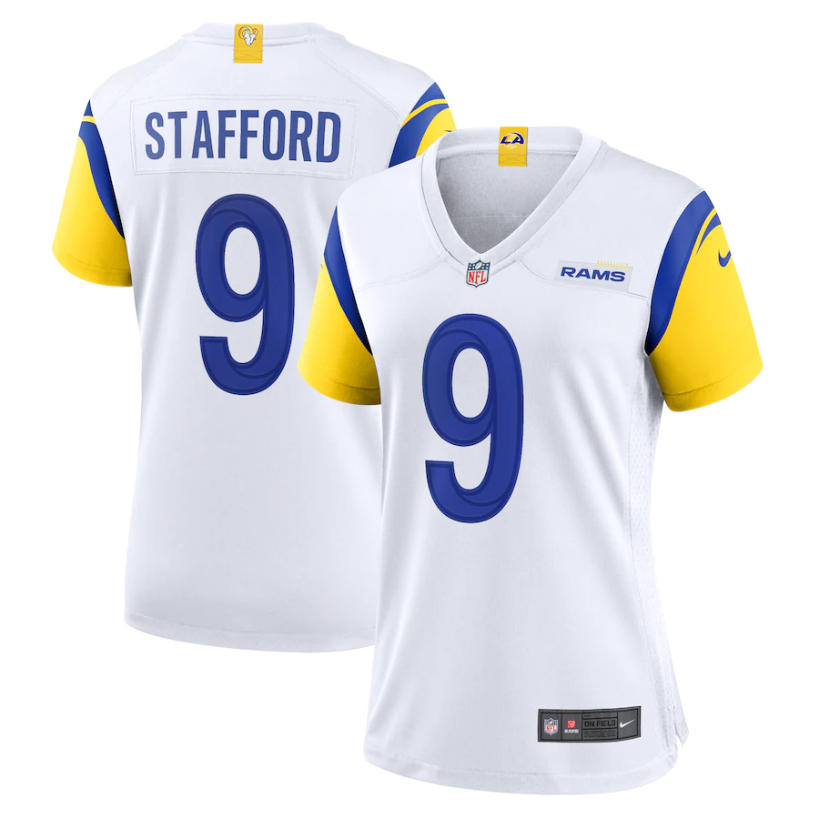 Women's Los Angeles Rams Matthew Stafford White Game Jersey