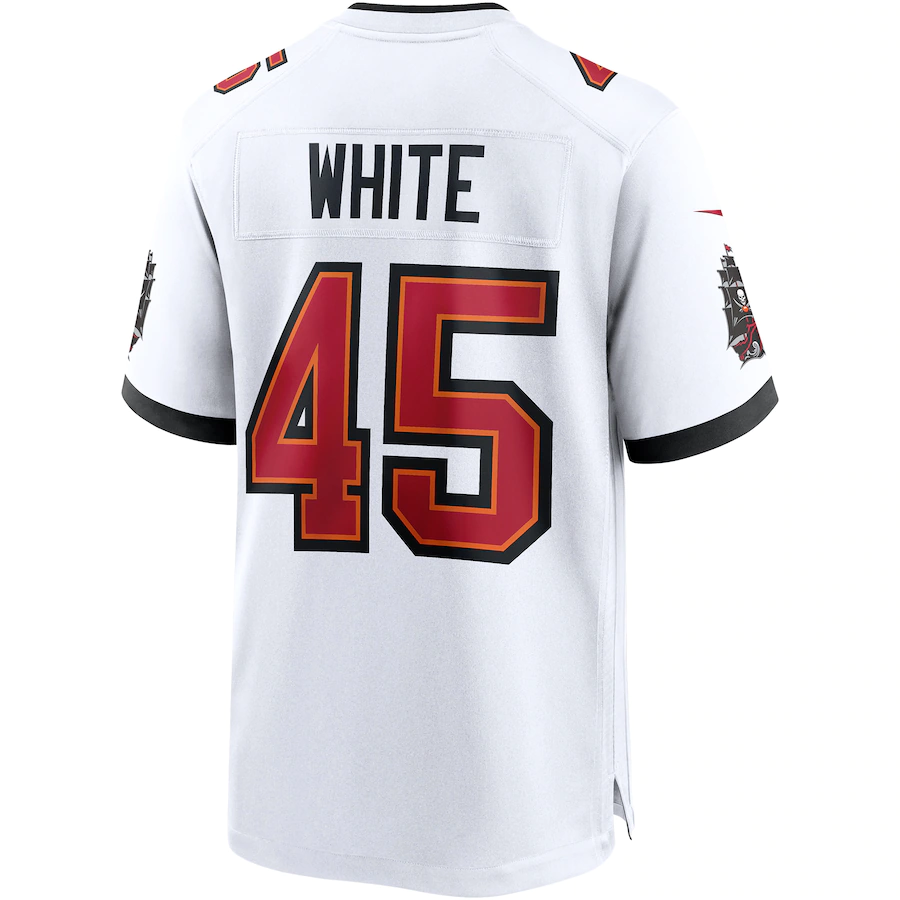 Men's Tampa Bay Buccaneers Devin White White Game Jersey