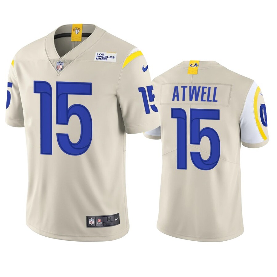 Los Angeles Rams Tutu Atwell Bone Vapor Limited Jersey