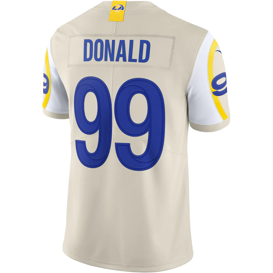 Los Angeles Rams Aaron Donald Bone Vapor Limited Jersey