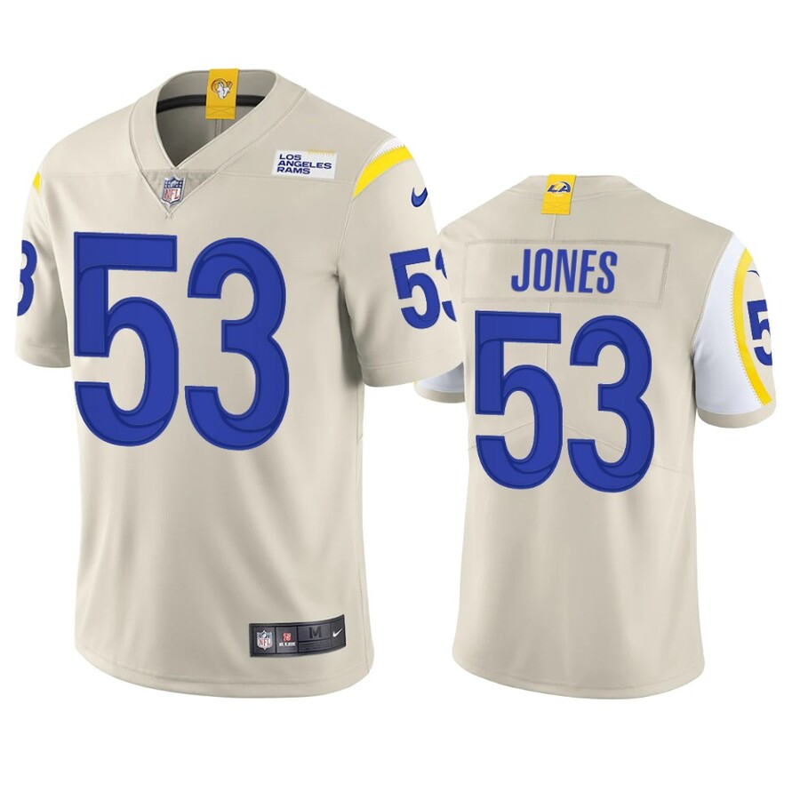 Los Angeles Rams Ernest Jones Bone Vapor Limited Jersey
