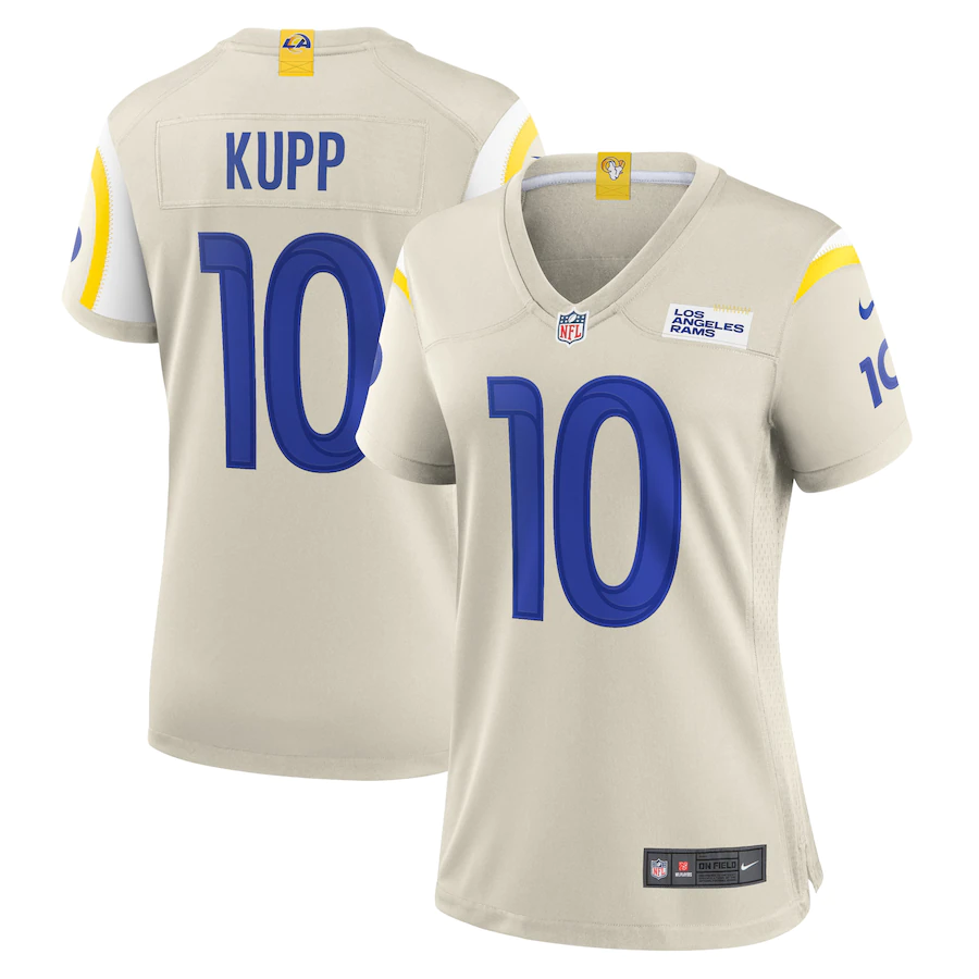 Women's Los Angeles Rams Cooper Kupp Bone Player Game Jersey