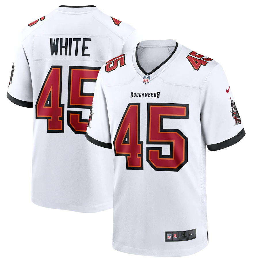 Men's Tampa Bay Buccaneers Devin White White Game Jersey